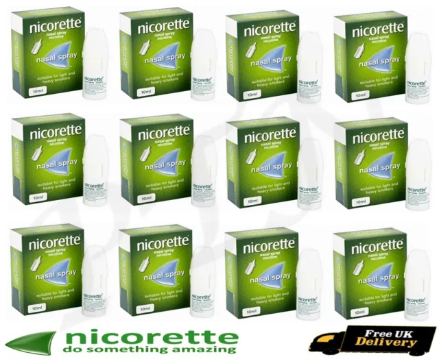 Nicorette Spray Nasale 10ml - Scadenza Agosto 2024 CONFEZIONE 12