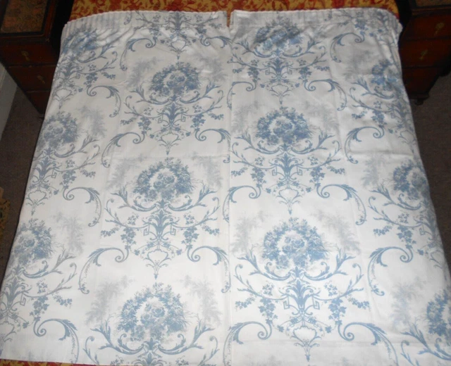 PAIR OF DORMA Toile Blue Oxford Pillow Cases 49.01 PicClick UK