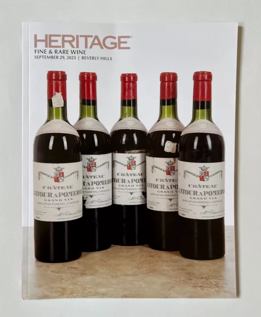 Heritage Fine & Rare Wine Auction Catalog September 2023 Haut Brion Petrus #5547