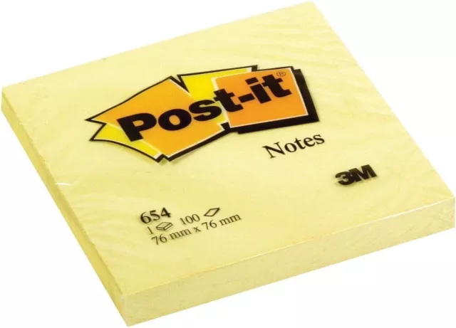 Post-It Bloc de 100 notes adhésives 76 x 76 mm