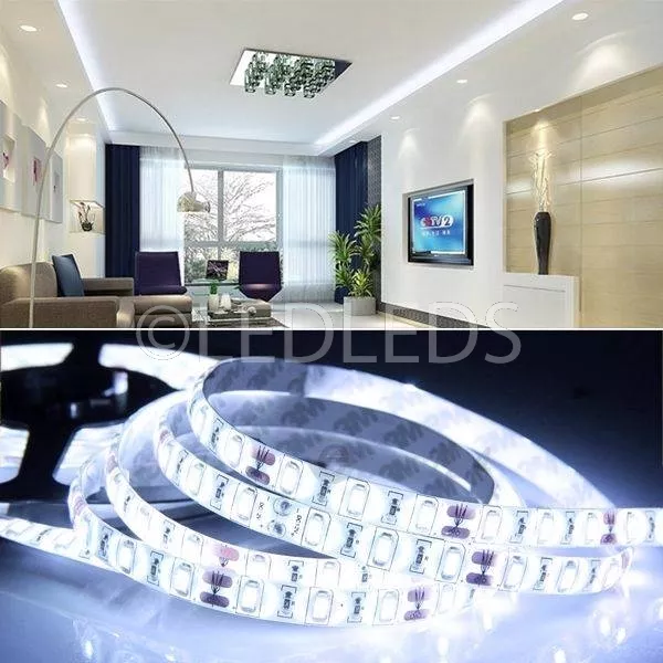 Bobina Striscia 300 Led 5630 5 Metri 5M 12V Luce Bianco Freddo Casa Strip Ip65 I