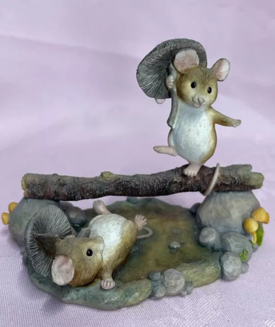 border fine arts merrie mice Fun Guys Balancing Act Figurine ✅ 1109