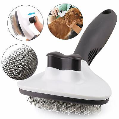 Self Cleaning Dog Cat Slicker Brush Grooming Undercoat Comb Shedding Tool Hair