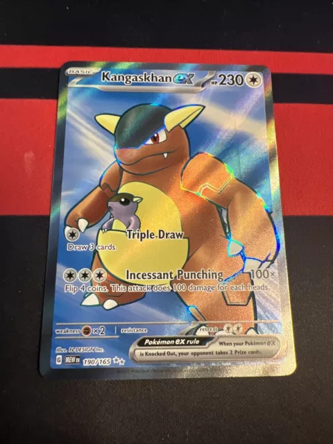 Kangaskhan ex - 190/165 Full Art Ultra Rare - Pokemon 151 Set – JAB Games13