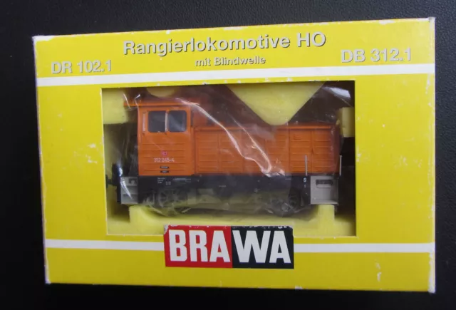 Brawa 0555~ DBAG Diesellok 312 245-4 „Gartenlaube“, orange, AC analog