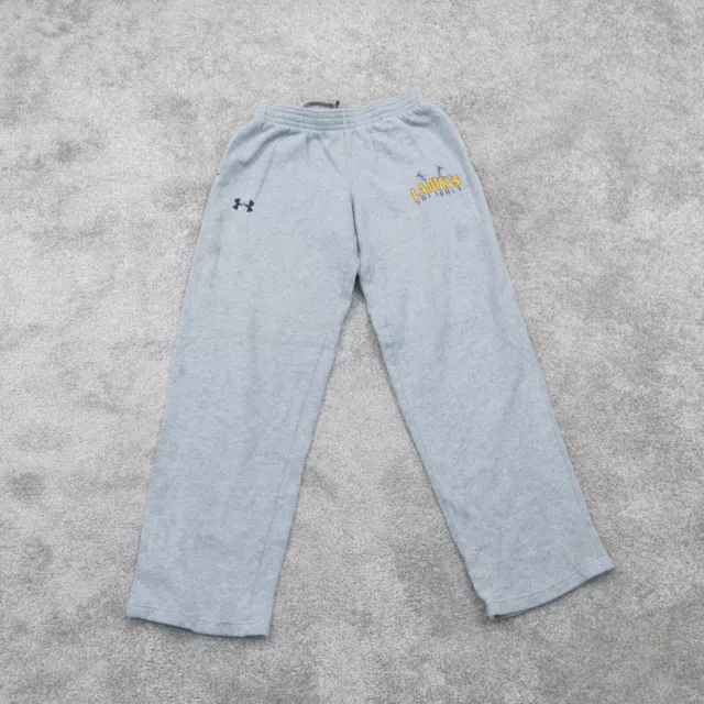 Under Armour  Softball Trouser Pant  Drawstring Loose Fit  Gray Sz  YXL