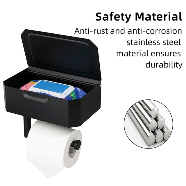 Bellissimo porta asciugamani portatile scaffale supporto carta igienica con scatola per asciugamani