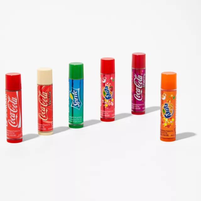Lip Smacker Coca Cola /Sprite / Fanta Soda FlavoredLip Balm x 3 pc