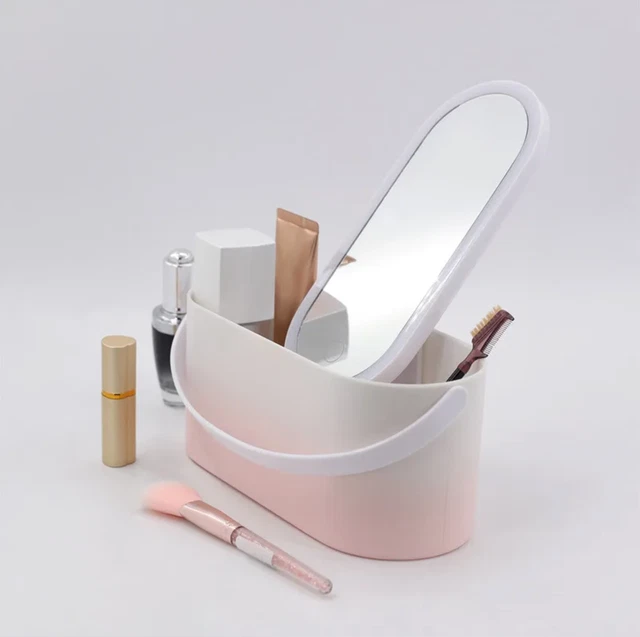 Trousse/coffret à Maquillage Elegancia Avec Miroir LED Pivotant - 3 Coloris - Neuf