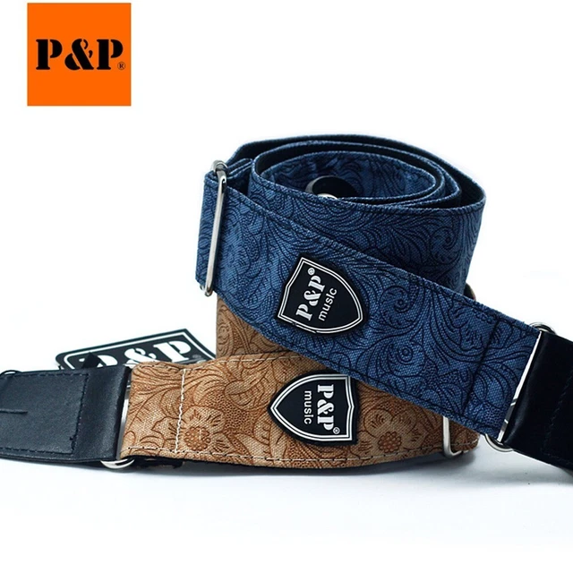 Bracelet de guitare imprimé floral instrument professionnel pour basse électri