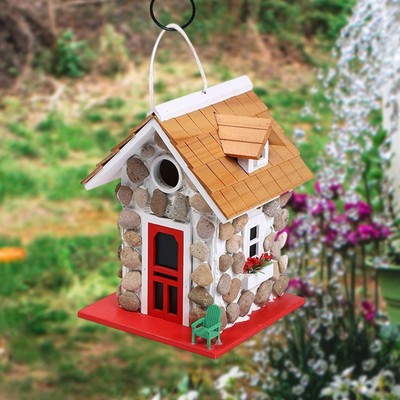 Patio extérieur de jardin de nid de colibri décoratif pour petit oiseau 