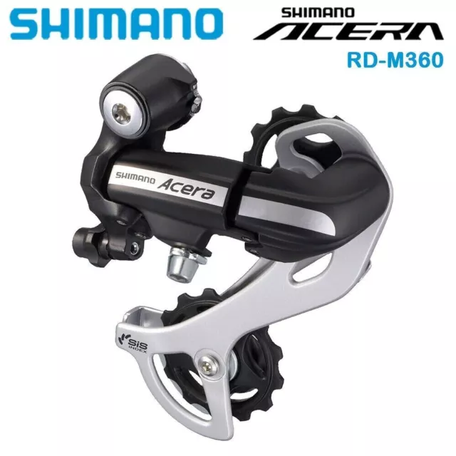 Shimano Acera RD-M360 SGS 7/8S Speed Rear Derailleur MTB Bicycle Long Cage Black