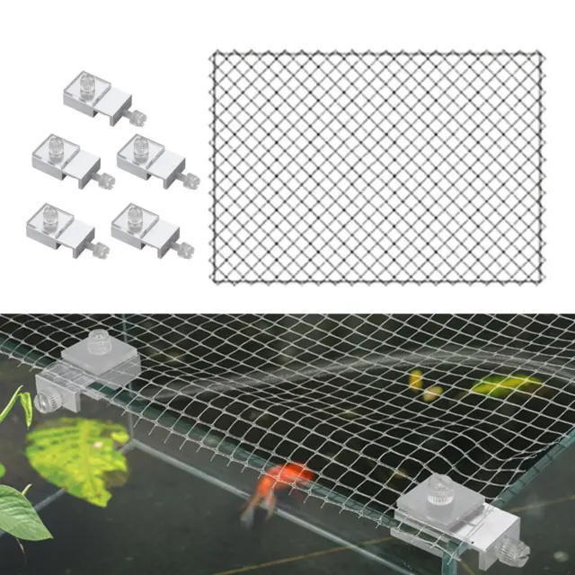 DIY AQUARIUM TANK mesh net cover jump guard corner connectors clips for  frame x4 £8.79 - PicClick UK