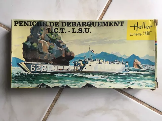 PENICHE DE DEBARQUEMENT L.C.T.-L.S.U. - Kit Heller 4099- 1/400 PENICHE DE DEBARQUEMENT L.C.T.-L.S.U. - Kit Heller 4099- 1/400