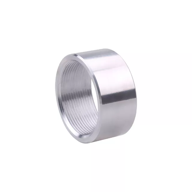 Car 2 Inch NPT Female Thread Aluminum Alloy Weld On Pipe Fitting Bung Silver