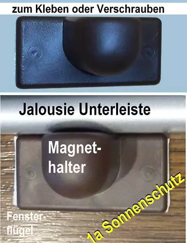 KLEMMTRÄGER FÜR - Jalousie - Rollo - Plissee - Magnethalter EUR 6,75 -  PicClick DE