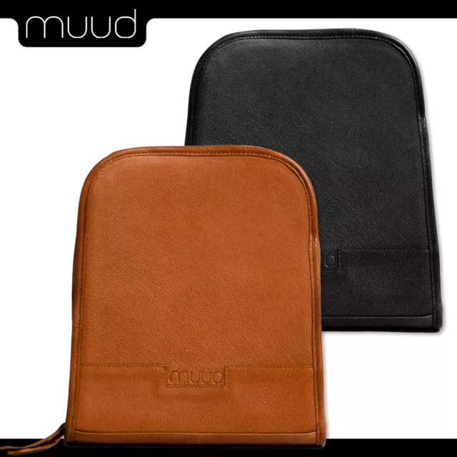 Muud Voss Nave Exclusiva Estuche de Cuero para Agujas de Tejer 2 Colores