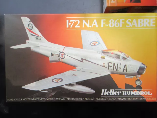 Vintage Heller Humbrol 1/72 North American F-86F Sabre #80277 Vintage Heller Humbrol 1/72 North American F-86F Sabre #80277