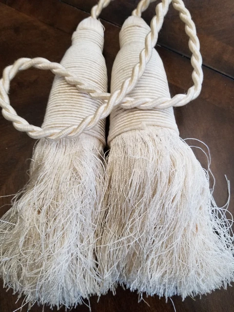   Color ROPE TASSEL CURTAIN TIE BACK Heavy Braided Knot 