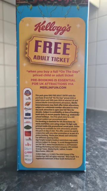 Kellogg's One Adult Entry Ticket Merlin  Coupon Voucher Code - EXPIRY 30/06/24