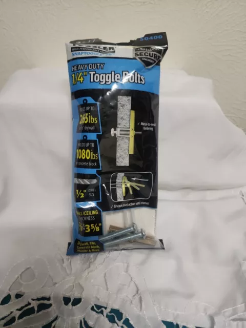 Toggler Heavy Duty Toggle Bolts 1/4" 115648