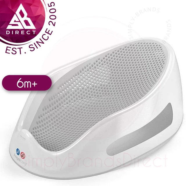 Angelcare Soft-Touch Baby Bath Support Grey│Anti Slip│Mould Resistant│14kg Cap
