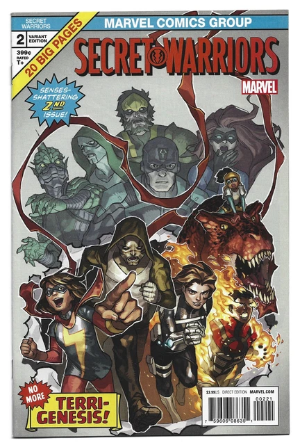 Secret Warriors #2 1:25 Yasmine Putri Variant Secret Empire Marvel 2017 VF/NM