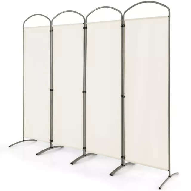 4 Panel Room Divider 188cm Folding Privacy Screen Portable Freestanding Divider