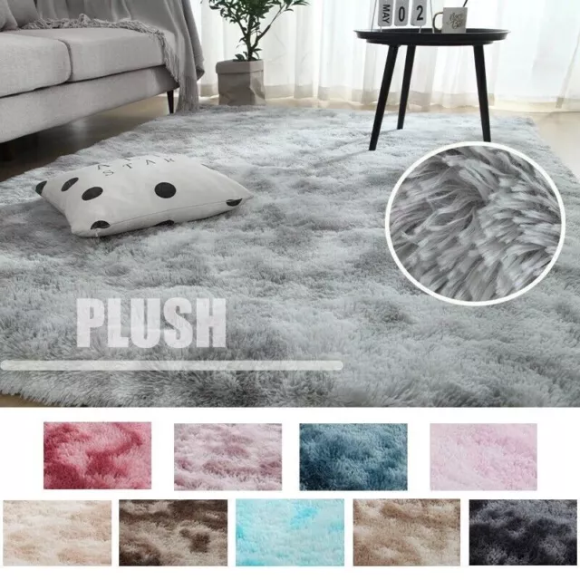 Fluffy Faux Fur Sheepskin Rug Non Slip Large Floor Carpet Rugs Mat Plush Soft AU