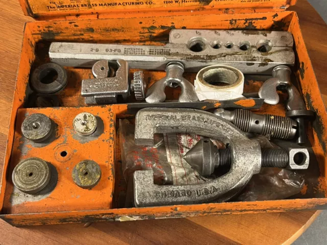 Vintage Imperial Eastman Corp. 93-FB Double Flaring Tool Kit.