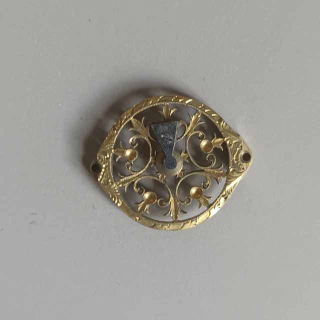 Coq De Montre En Laiton Doré - Diamètre 22 Mm - Pour Montre De Poche Ancienne
