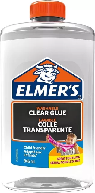 Elmer's Clear PVA Glue | 946 mL | Washable & Kid Friendly | Great for Making