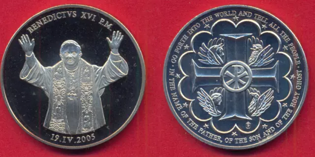 Medaille Papst Benedict XVI.    siehe Bild