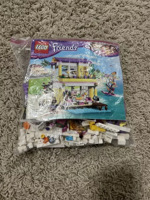 Lego Friends Stephanies Beach House 41037-100% Complete (with replacements)