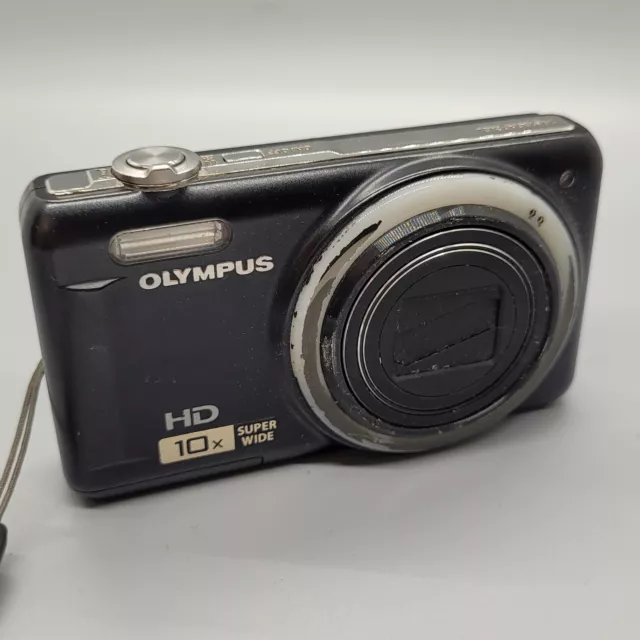 Olympus VR-310 14.0MP Compact Digital Camera Black Tested