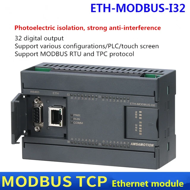 MODULE DE COMMUNICATION Ethernet MODBUS tcp rs485 32 canaux entrée ...