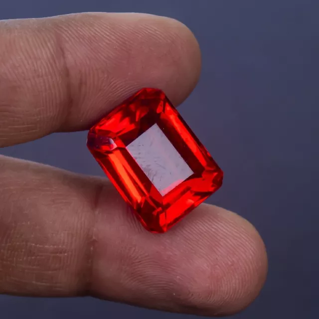 20.0 Ct Certified Natural Beautiful Octagon Cut Red Topaz Loose Gemstones Z-679