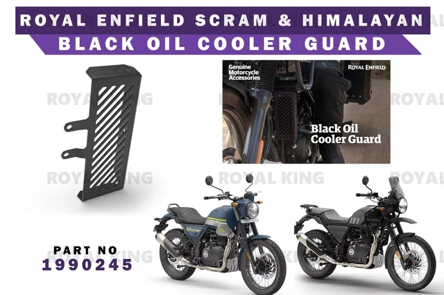 Royal Enfield Himalayan & Scram 411cc "Aluminum Black Oil Cooler Guard"
