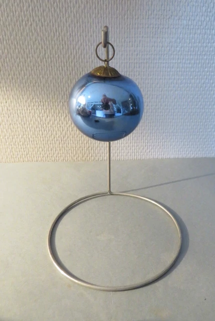 2 BOULES DE noël anciennes en verre Années 50 EUR 15,00 - FR