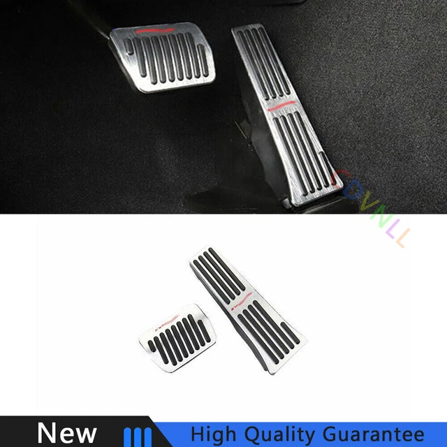 For Ford Explorer 20-2022 Silver Titanium Brake Pedal Accelerator Pedal Cover 2*