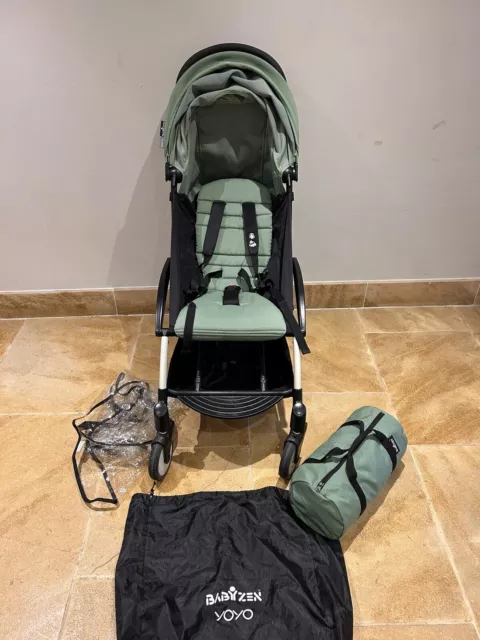 Babyzen YoYo+ Cabin Approved Compact Aqua Pushchair Stroller With Accessories