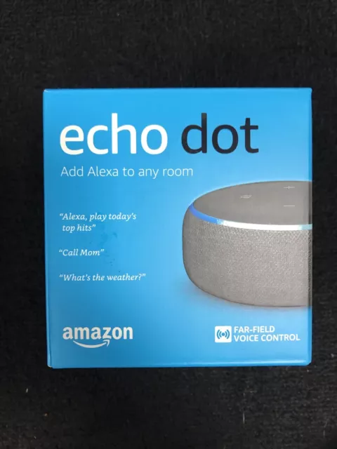 Amazon - Echo Dot (3e génération) - Haut-parleur intelligent avec Alexa - Charbon de bois 2
