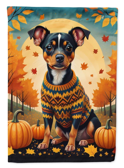 Miniature Pinscher Fall Flag Garden Size DAC1059GF