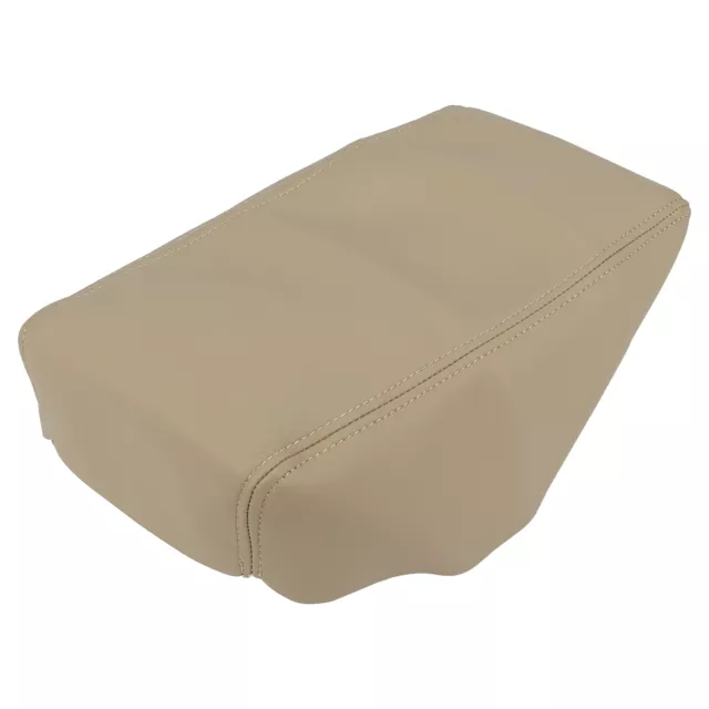 Beige Centre Console Accoudoir Couvercle Couverture Microfibre Cuir pour Voiture