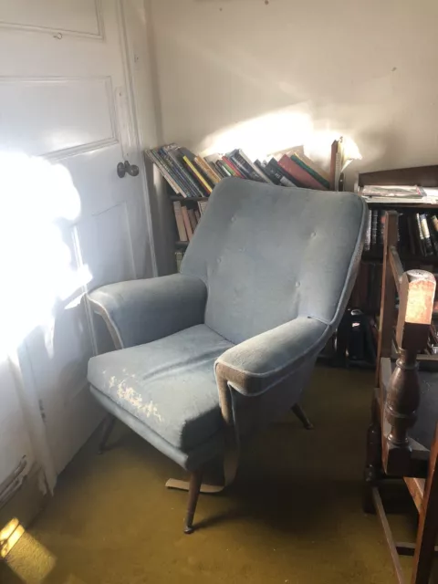 1960’s? Vintage Blue Armchair (read description)