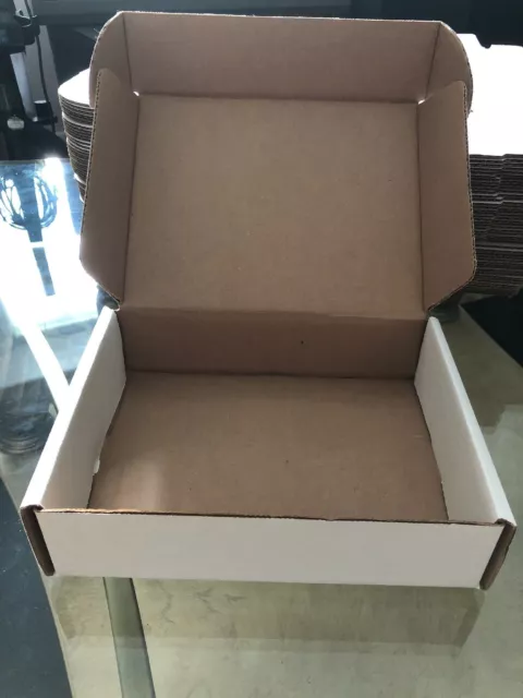 50 Qty 9x7x2-1/4 White Shipping Mailer Literature Box Packaging Box