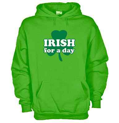 Felpa KN21 Irish Irish St Patrick Day ironic T-shirt trifoglio Felpa cappuccio