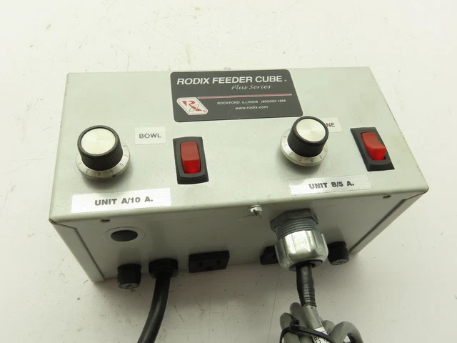 Rodix 121-8450 FC-92 Plus Feeder Cube Vibratory Bowl Controller 120V Dual Output