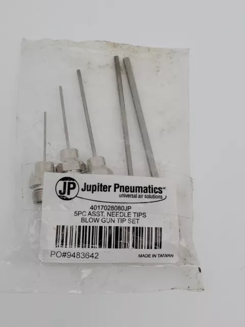 JUPITER PNEUMATICS Blow Gun Needle Tip Set of 5 New 1/8NPT