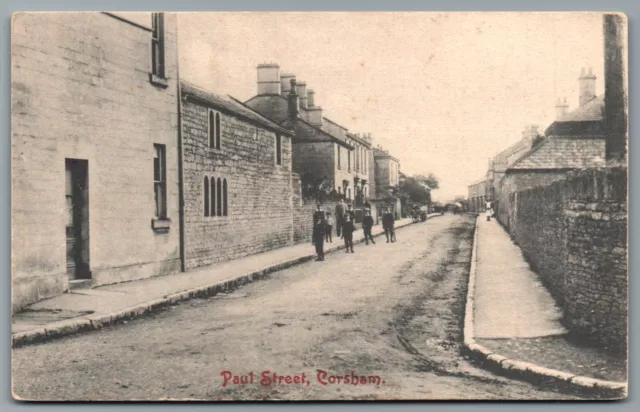 CORSHAM Postcard Paul Street Wiltshire Postmark 16th August 1912